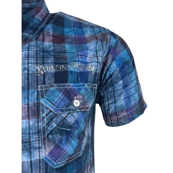 Xtreme Couture by Affliction Men's Button Down Shirt Faith & Trust S-2XL - Picture 7 of 8